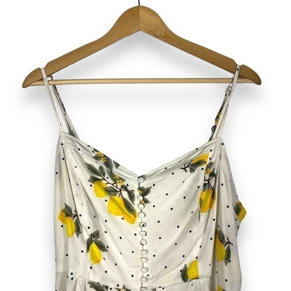 4 for $20 SALE! Forever 21 Lemon Print Cropped Sweetheart Neckline Cami, Size 3X - Picture 3 of 10